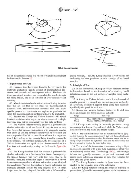 standard test method for microindentation hardness of materials|microindentation hardness of materials.